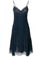 Ermanno Scervino Flared Fitted Dress - Blue