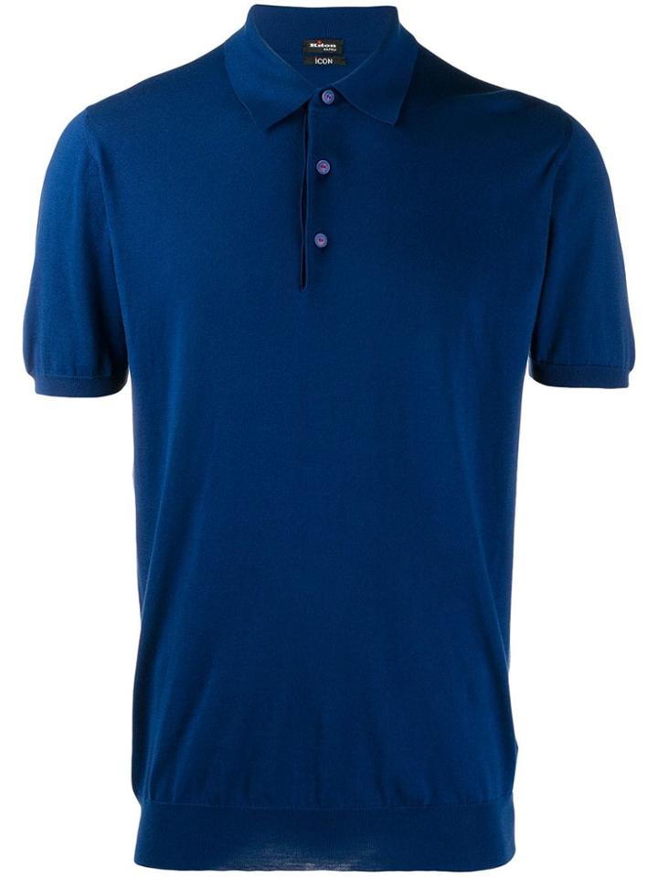 Kiton Classic Polo Top - Blue