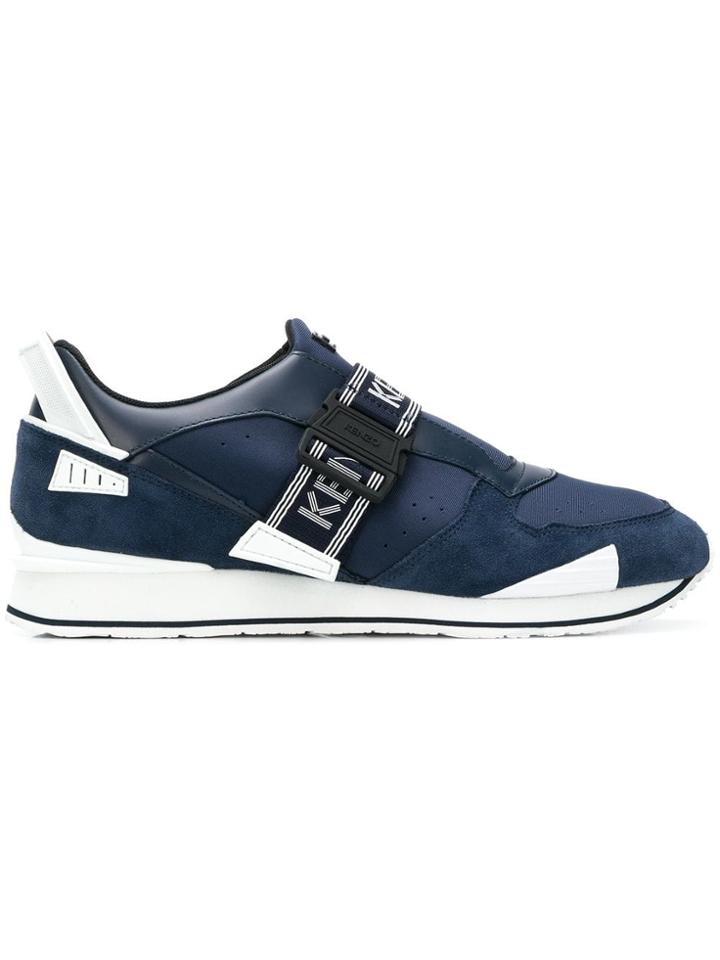 Kenzo Logo Strap Low-top Sneakers - Blue