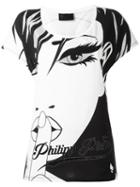 Philipp Plein Face T-shirt, Women's, Size: Xxl, White, Cotton