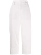 Vince Wide-leg Cropped Trousers - White