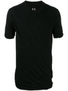 Rick Owens Ruched Long-line T-shirt - Black