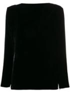 Yves Saint Laurent Pre-owned 1960 Slash Neck Top - Black