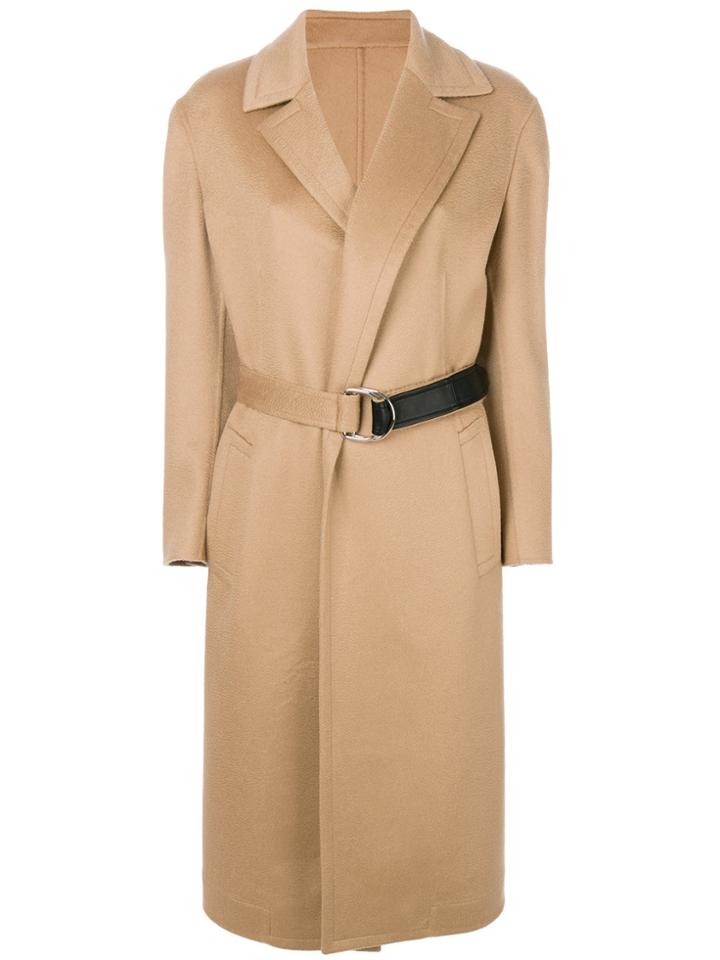 Calvin Klein 205w39nyc Belted Wrap Coat - Nude & Neutrals