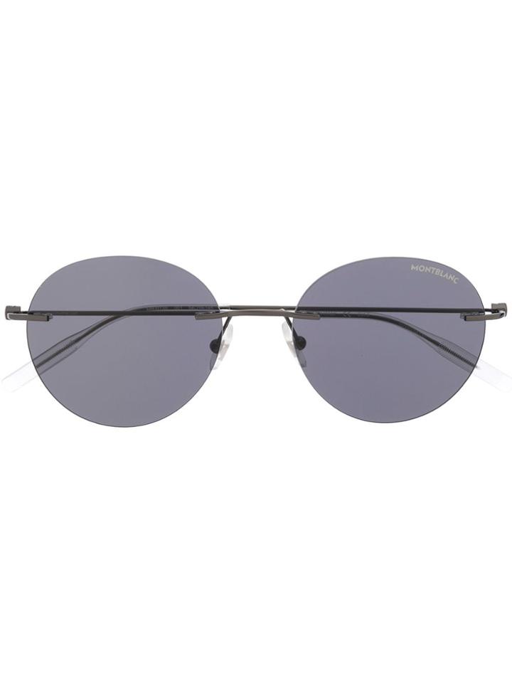 Montblanc Round Frame Sunglasses - Black