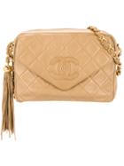 Chanel Vintage Tassel Flap Shoulder Bag - Brown