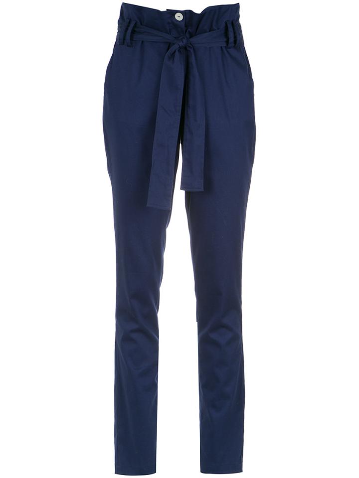 Olympiah High Waist Trousers - Blue