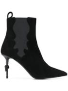 Philipp Plein Skull Stiletto Boots - Black