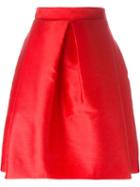 P.a.r.o.s.h. Satin A-line Skirt, Women's, Size: Medium, Red, Polyester/silk/acetate/polyamide