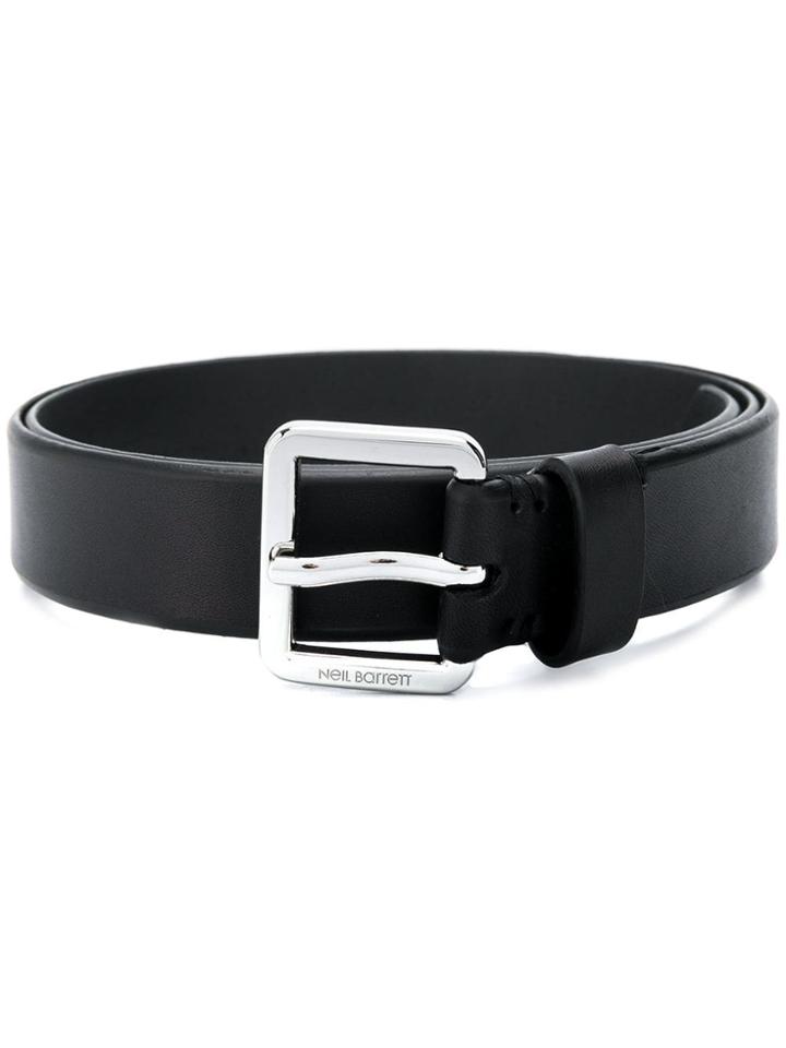 Neil Barrett Logo Printed Belt - Black