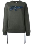 Kenzo - Logo Print Sweatshirt - Women - Cotton/nylon/polyester - L, Green, Cotton/nylon/polyester