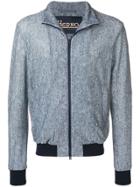 Herno Zipped-up Bomber Jacket - Blue