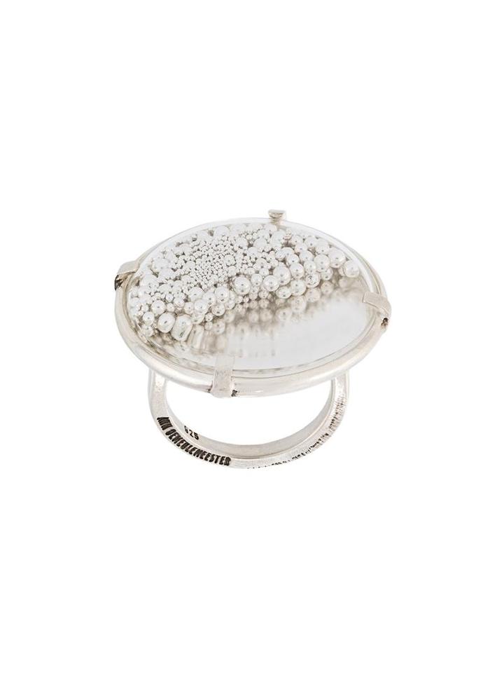 Ann Demeulemeester Sphere Detail Ring, Women's, Size: Medium, Metallic
