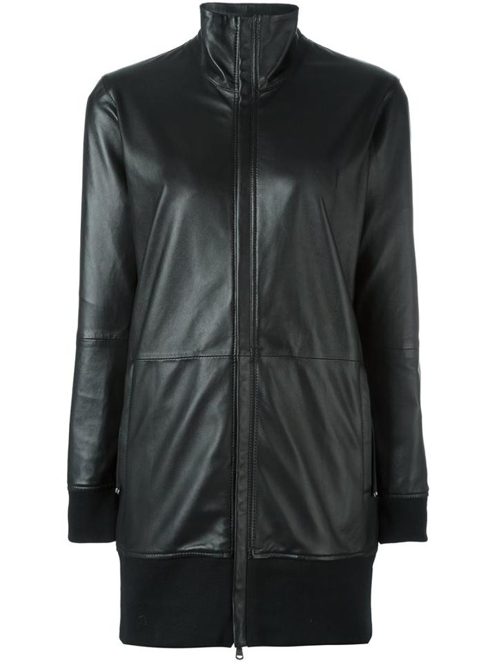 Diesel Black Gold Funnel Neck Jacket, Women's, Size: 42, Sheep Skin/shearling/polyester