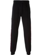 Alexander Mcqueen Side Stripe Track Pants, Men's, Size: Medium, Black, Cotton/polyamide