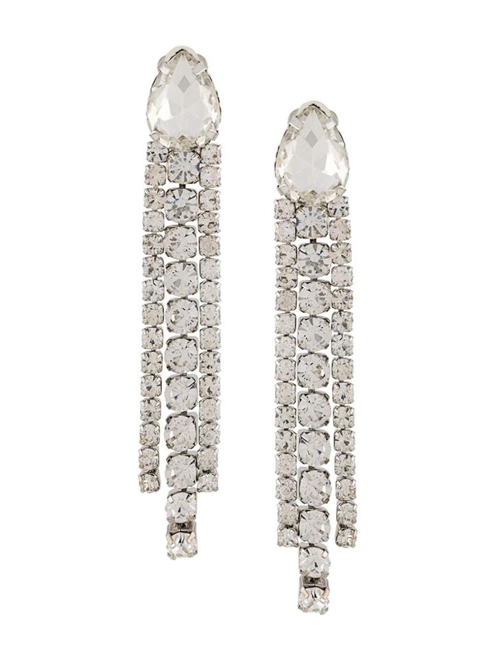 P.a.r.o.s.h. Chandelier Crystal Earrings - Silver