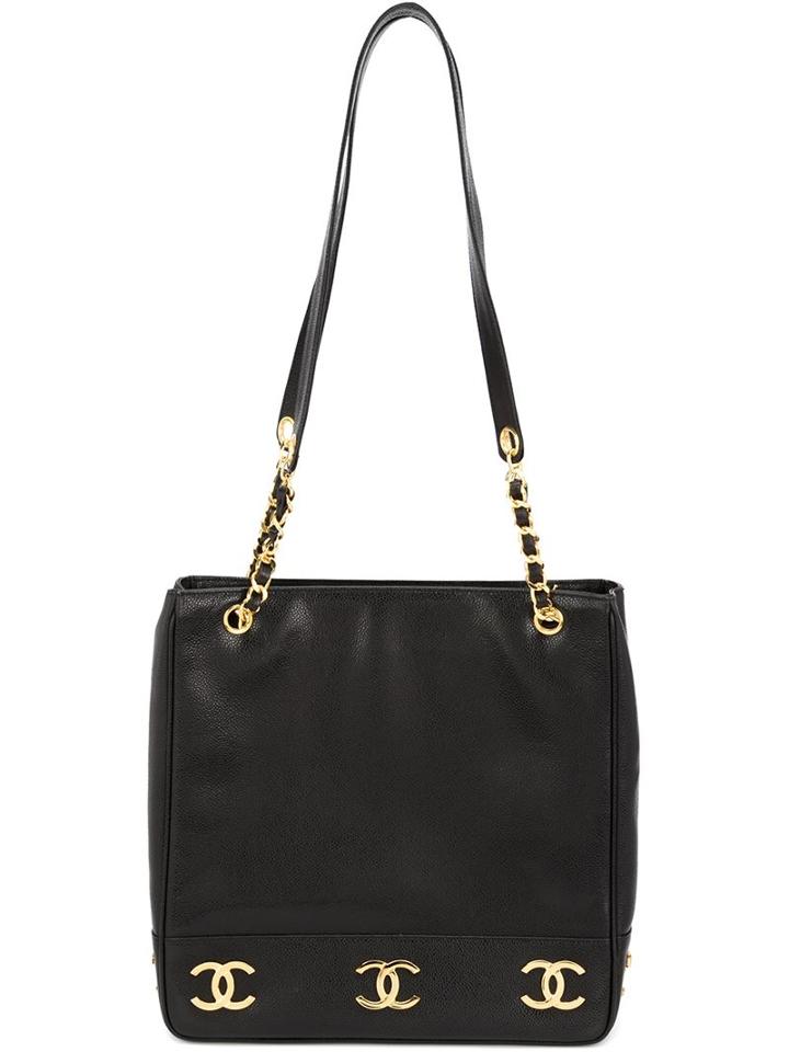 Chanel Vintage 3 Cc Logo Tote