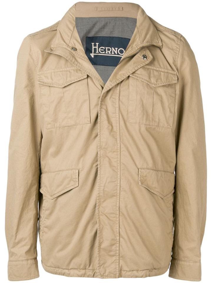Herno Lightweight Patch Pocket Jacket - Neutrals