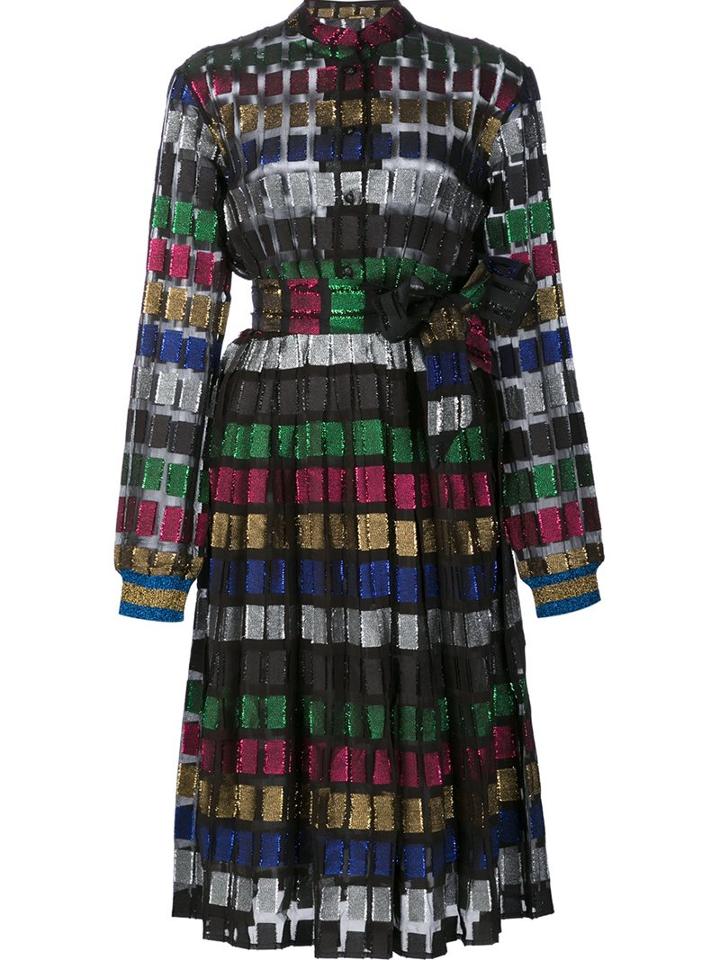 Dodo Bar Or Striped Semi Sheer Dress