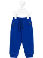 Burberry Kids - Classic Track Pants - Kids - Cotton - 12 Mth, Blue