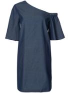 Tibi One Shoulder Dress - Blue