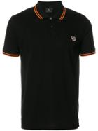 Ps By Paul Smith Stripe Detail Polo Shirt - Black
