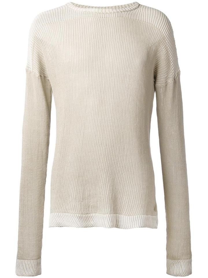 Lost & Found Rooms Crew Neck Sweater, Size: Small, Nude/neutrals, Cotton