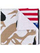 Gosha Rubchinskiy Jacquard Knitted Scarf - Blue