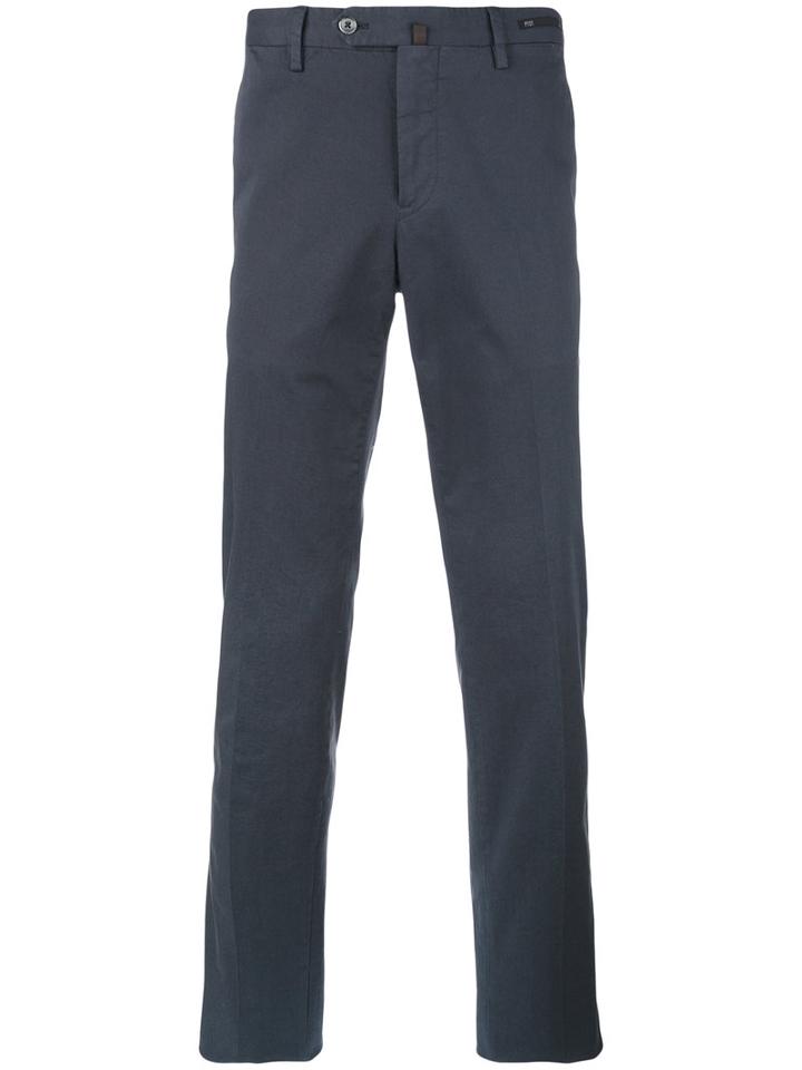 Pt01 - Slim-fit Trousers - Men - Cotton/spandex/elastane - 54, Blue, Cotton/spandex/elastane