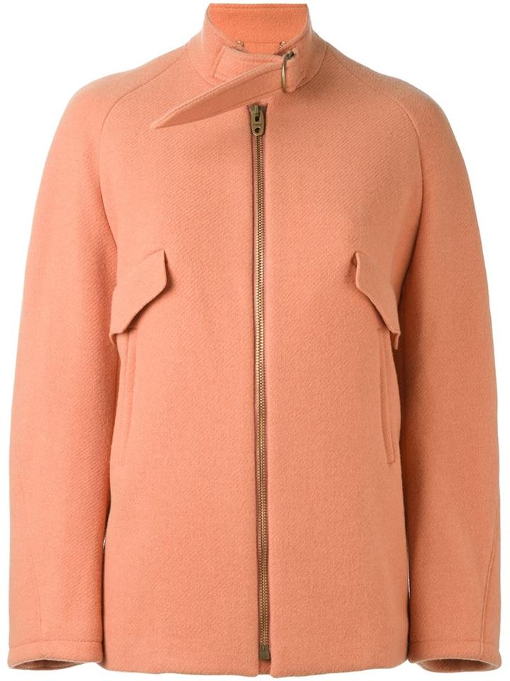 Chloé Boxy Jacket, Women's, Size: 38, Yellow/orange, Cotton/polyamide/viscose/virgin Wool
