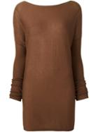 Kristensen Du Nord Fine Knit Oversized Jumper, Women's, Size: 2, Brown, Cashmere