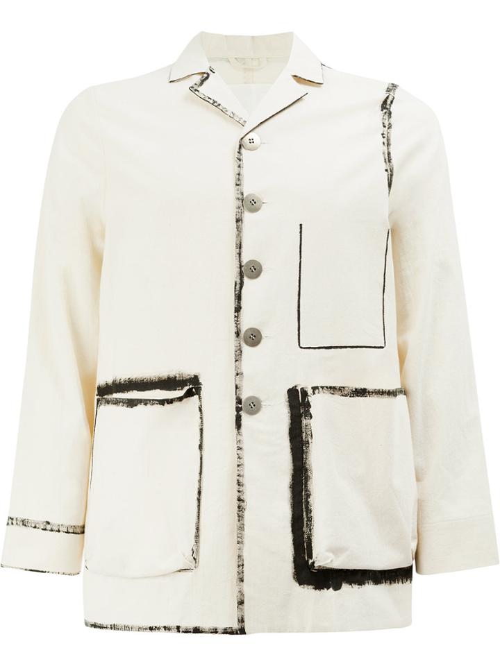 Toogood Hand Painted Coat - White