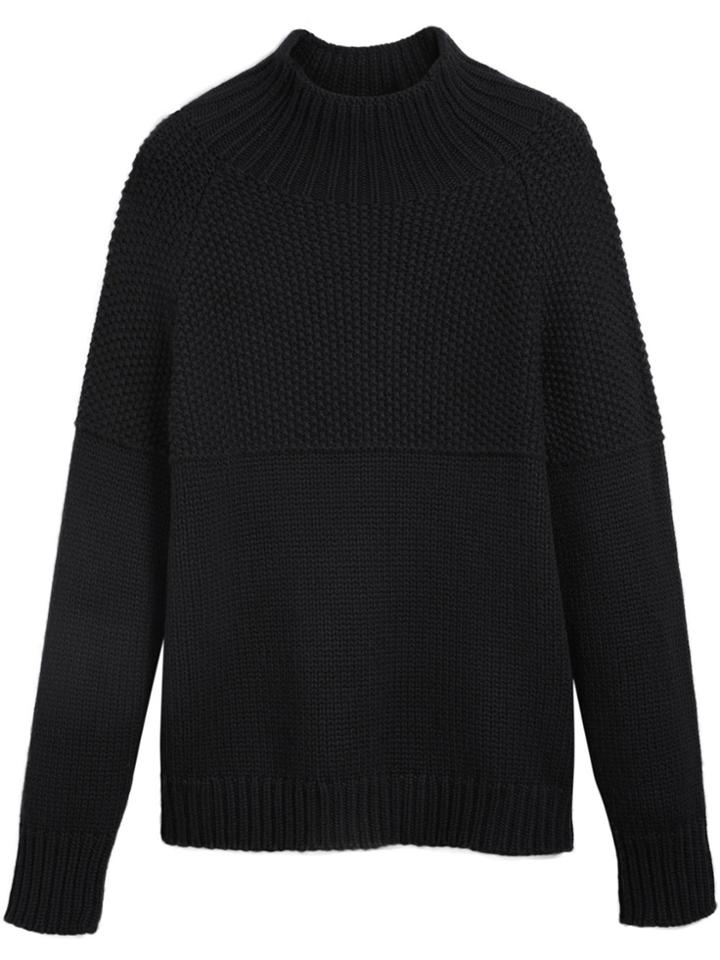 Burberry Cashmere Fisherman Sweater - Black