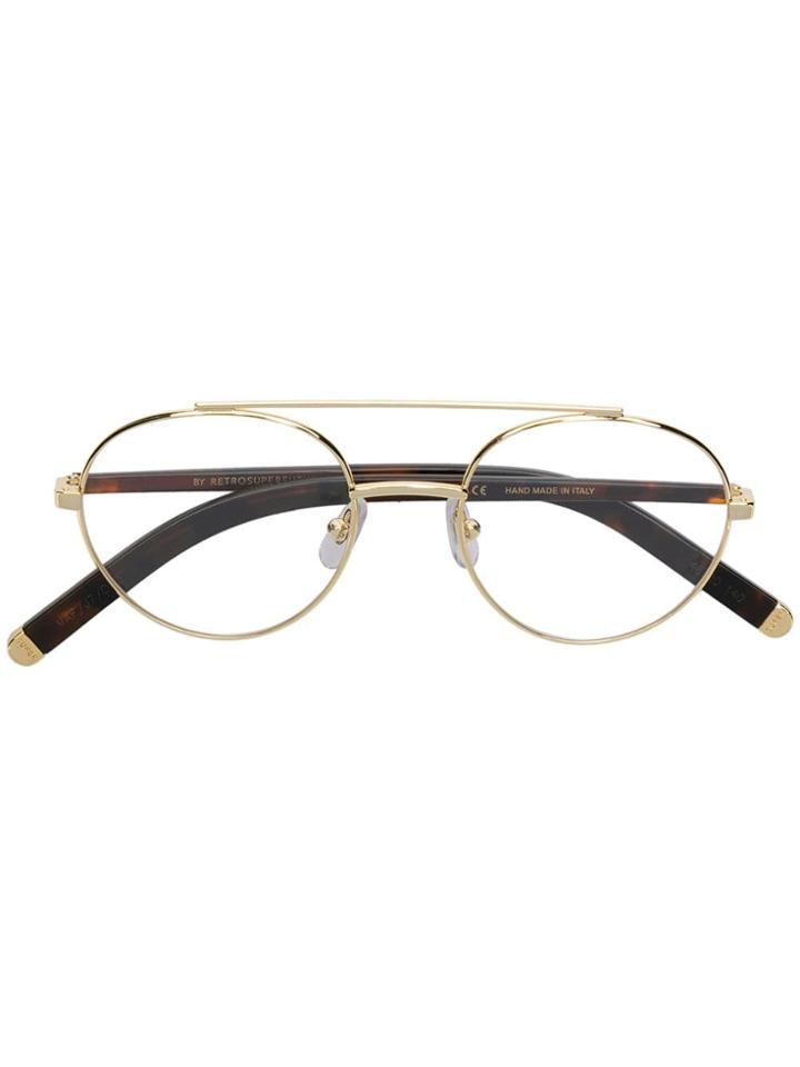 Retrosuperfuture Number 32 Glasses - Metallic