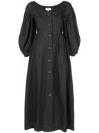 Isa Arfen Denim Panelled Dress - Black
