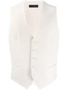 Tagliatore Knitted Waistcoat - White