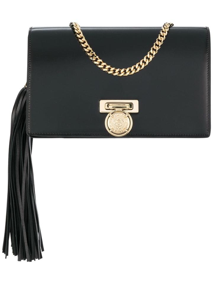 Balmain Chain Clutch Bag - Black