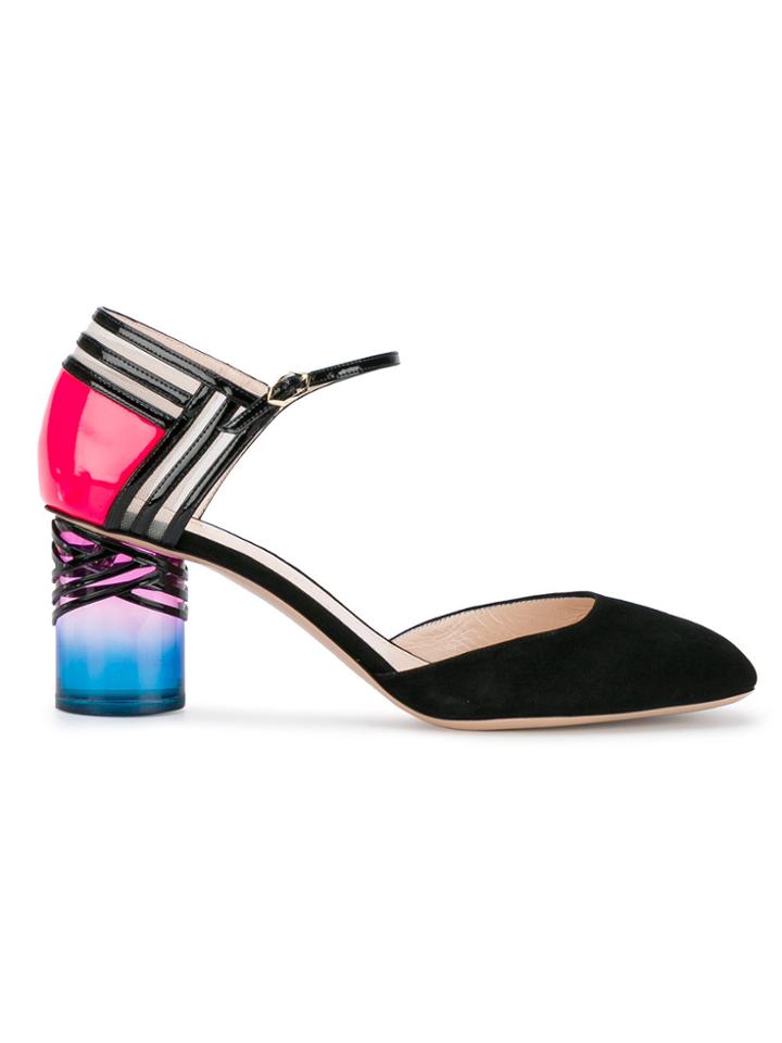 Nicholas Kirkwood 65mm Zaha Strap Pumps - Black