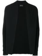 Andrea Ya'aqov Ribbed Detail Cardigan - Black