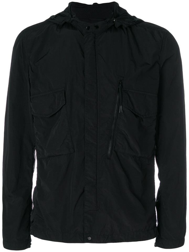 Cp Company Hooded Windbreaker - Black