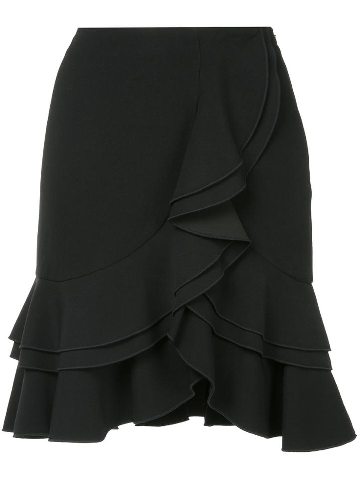Proenza Schouler Short Ruffle Skirt - Black