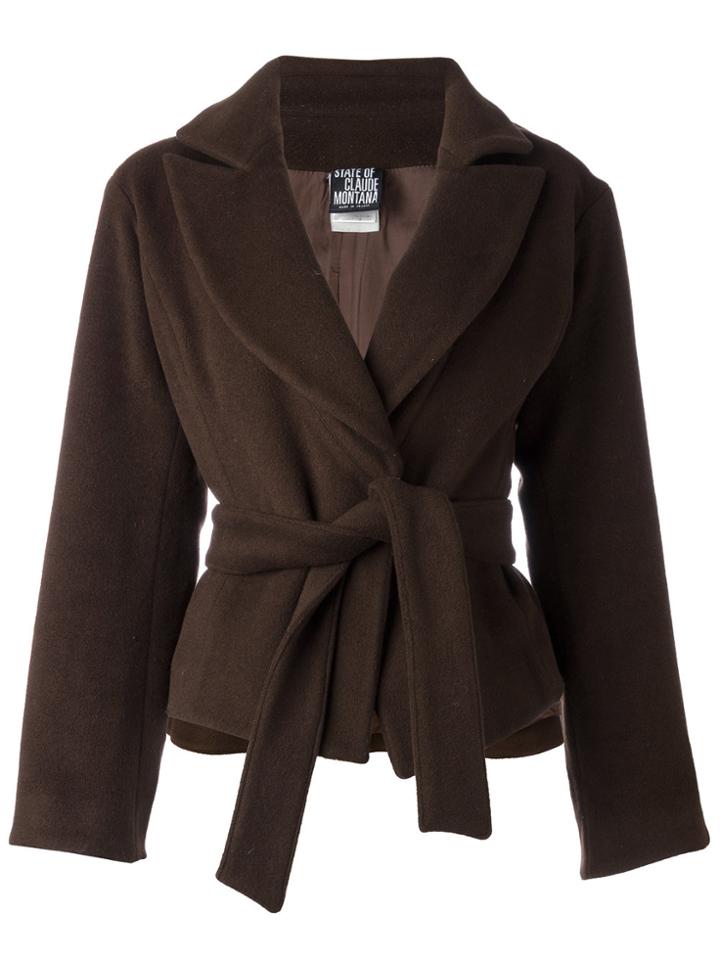 Claude Montana Vintage Robe Jacket - Brown