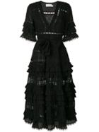 Zimmermann Frill Pleated Dress - Black