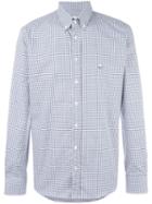 Etro Button-down Checked Shirt, Men's, Size: 44, Blue, Cotton