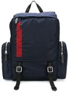 Calvin Klein 205w39nyc Logo Cargo Backpack - Blue