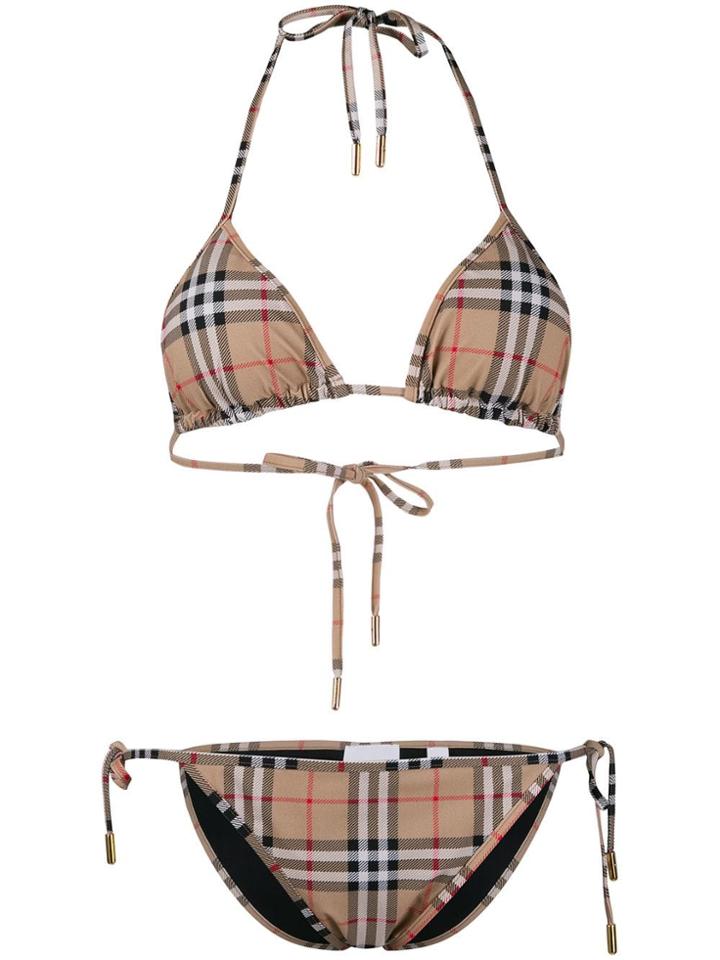 Burberry House Check Bikini - Neutrals