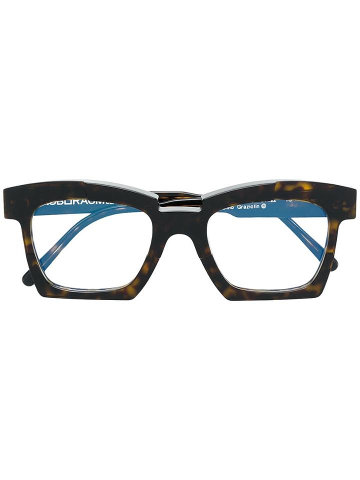 Kuboraum Square Glasses - Brown