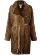 Ports 1961 Oversized Shearling Coat, Women's, Size: Small, Brown, Goat Fur/goat Skin/wool