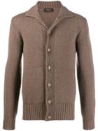 Dell'oglio Front Zip Sweater - Brown