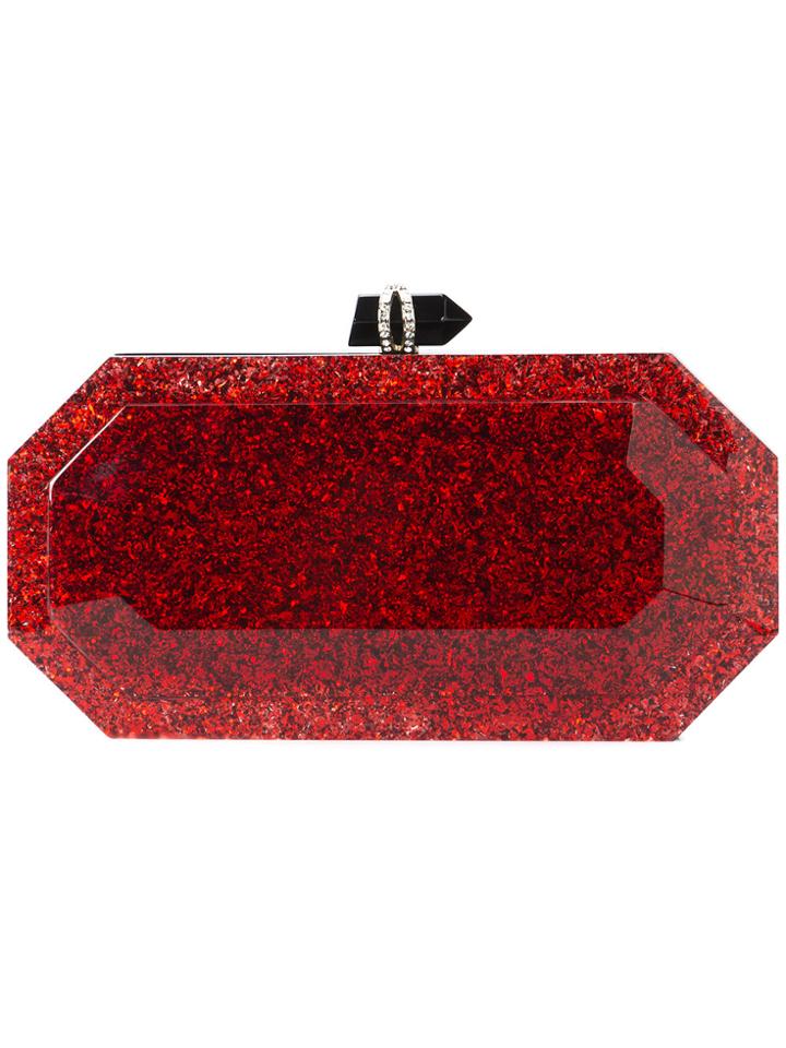 Marchesa Beth Clutch Bag - Red